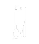 Pendant lamps - Nowodvorski PEAR S Ceiling Pendant Max power 40W E27 Transparent 8673 - product 2