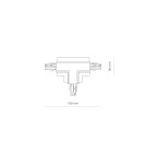 Accessories for 3 phase busbars - Nowodvorski CTLS REC POWER T CONN RIGHT2 WH (TR2) Commercial lightingConfigurable systems Flush-mounted accessories Max power 16 - product 4