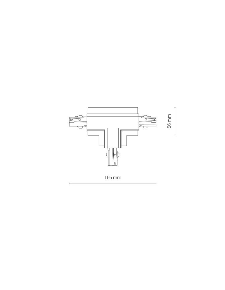 Accessories for 3 phase busbars - Nowodvorski CTLS REC POWER T CONN RIGHT2 WH (TR2) Commercial lightingConfigurable systems Flush-mounted accessories Max power 16 - product kolory-swiatla.pl 4
