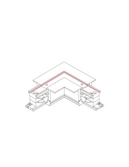 Nowodvorski CTLS REC POWER L CONN LEFT BL (LL) Commercial lightingConfigurable systems Flush-mounted accessories Max power... - product 2