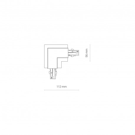 Nowodvorski CTLS REC POWER L CONN LEFT WH (LL) Akcesoria Podtynkowe Systemu Biały 8684