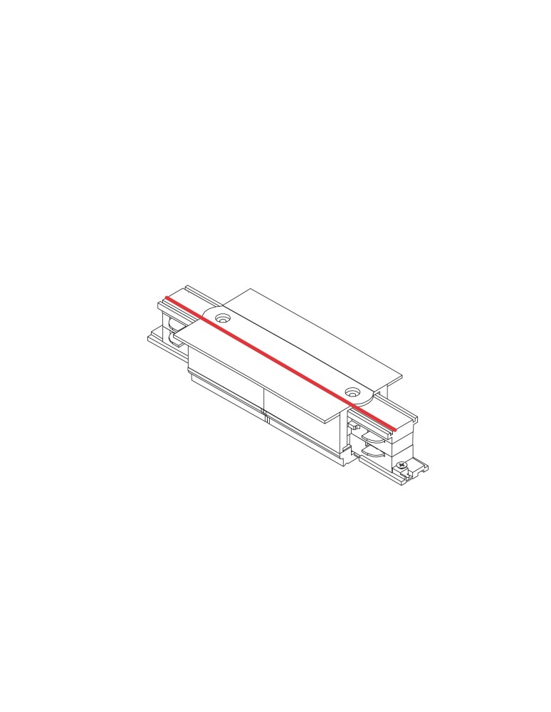 Accessories for 3 phase busbars - Nowodvorski CTLS REC POWER STRAIGHT CONNECTOR Commercial lightingConfigurable systems Flush mount accessories Max power 16A, 3, - product kolory-swiatla.pl 2