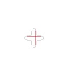 Accessories for 3 phase busbars - Nowodvorski CTLS POWER X CONNECTOR Commercial lightingConfigurable systems Surface-mounted accessories Max power 16A, 3.7kVA Bla - product 3