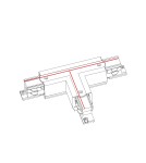 Accessories for 3 phase busbars - Nowodvorski CTLS POWER T CONNECTOR RIGHT2 T-R2 Commercial lightingConfigurable systems Surface-mounted accessories Max power 16A - product 2