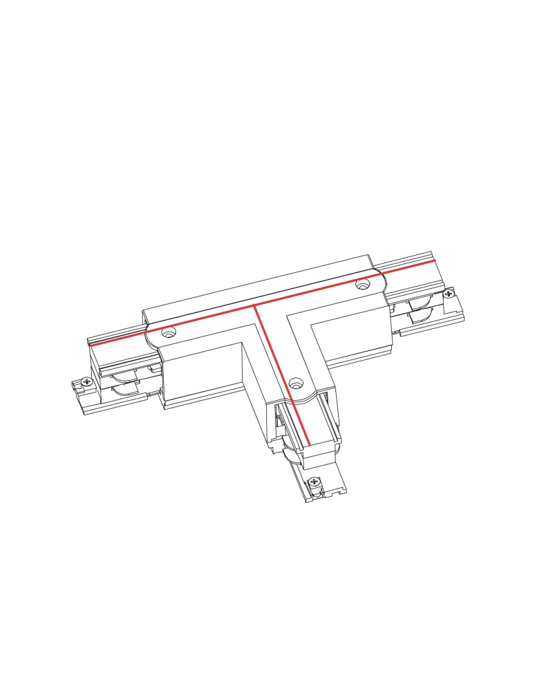 Accessories for 3 phase busbars - Nowodvorski CTLS POWER T CONNECTOR RIGHT2 T-R2 Commercial lightingConfigurable systems Surface-mounted accessories Max power 16A - product kolory-swiatla.pl 2