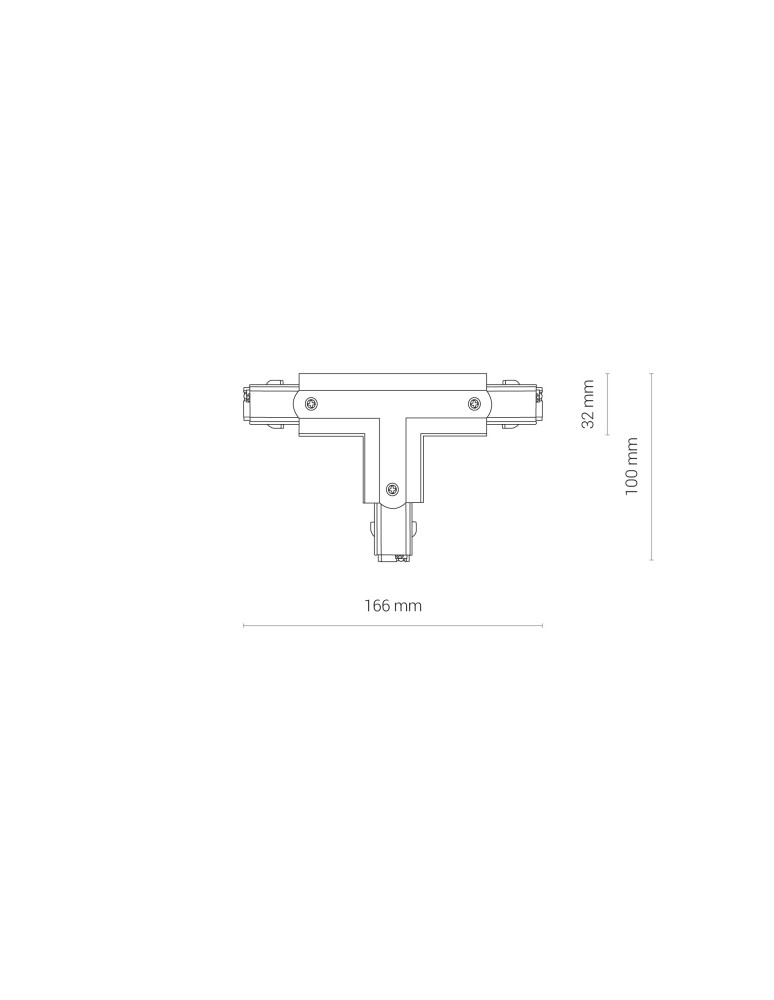Accessories for 3 phase busbars - Nowodvorski CTLS POWER T CONNECTOR RIGHT2 T-R2 Commercial lightingConfigurable systems Surface-mounted accessories Max power 16A - product kolory-swiatla.pl 4
