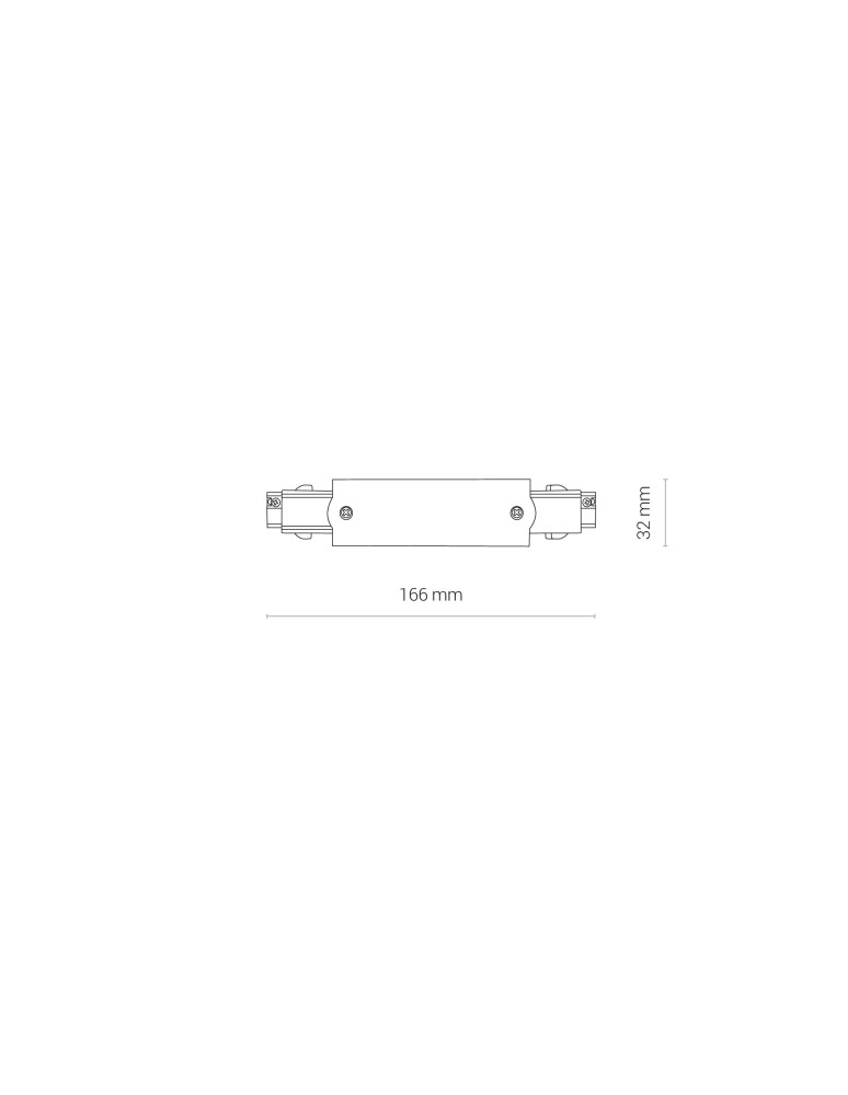 Accessories for 3 phase busbars - Nowodvorski CTLS POWER STRAIGHT CONNECTOR Commercial lightingConfigurable systems Surface-mounted accessories Max power 16A, 3.7 - product kolory-swiatla.pl 4