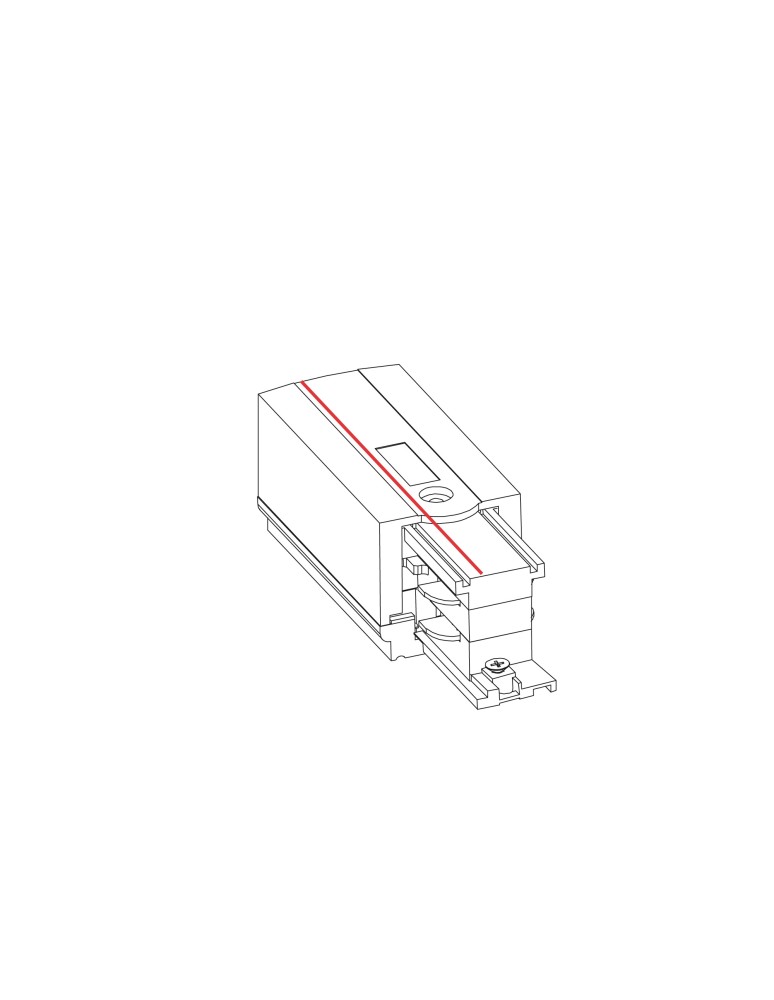 Accessories for 3 phase busbars - Nowodvorski CTLS POWER END CAP RIGHT PE-R Commercial lightingConfigurable systems Surface-mounted accessories Max power 16A, 3.7 - product kolory-swiatla.pl 2