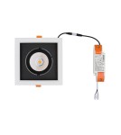 Flush-mounted downlight fixtures - Nowodvorski CL DIA LED 30W 4000K Commercial Lighting Spot lights LED flush mount Max wattage 1x30W LED White 8718 - product 6