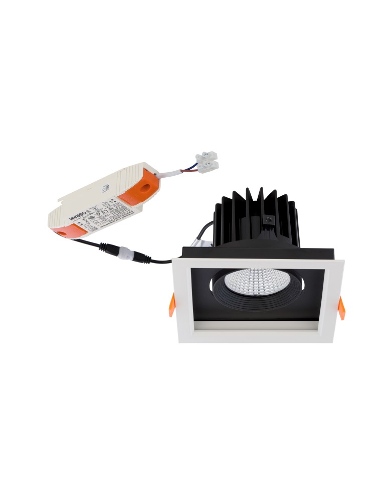 Flush-mounted downlight fixtures - Nowodvorski CL DIA LED 30W 3000K Commercial Lighting Spot lights LED flush mount Max wattage 1x30W LED White 8720 - product kolory-swiatla.pl 3