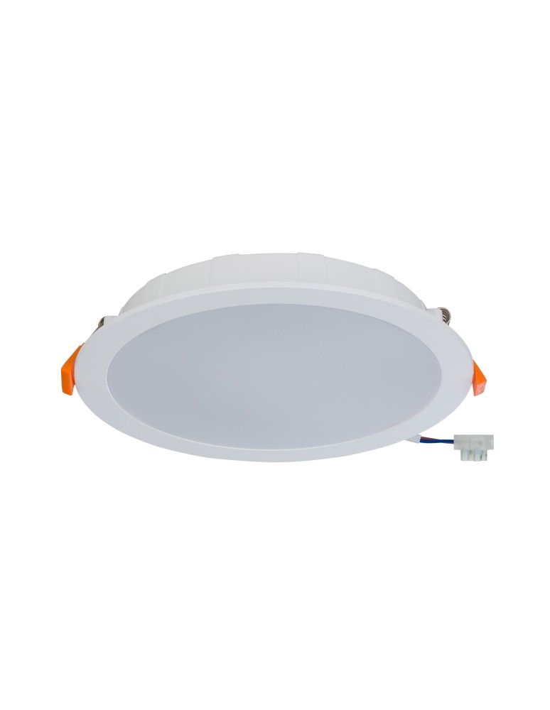 Flush-mounted downlight fixtures - Nowodvorski CL KOS LED 24W Commercial Lighting Spot lights LED flush mount Max wattage 24W LED IP44 White 8774 - product kolory-swiatla.pl 1