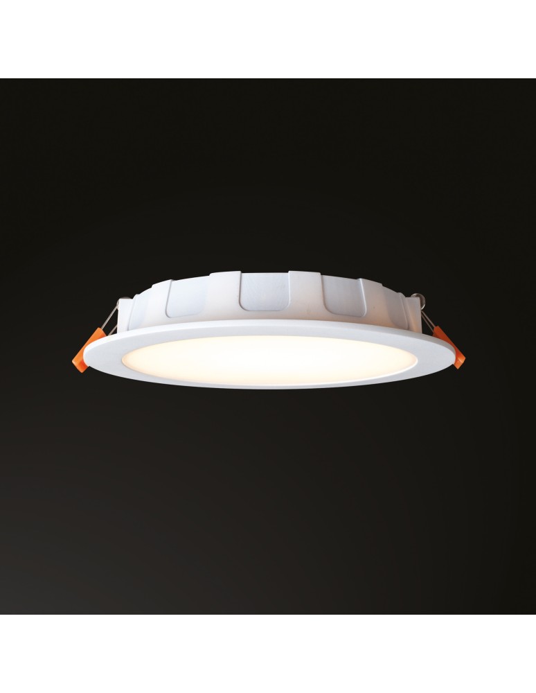 Flush-mounted downlight fixtures - Nowodvorski CL KOS LED 24W Commercial Lighting Spot lights LED flush mount Max wattage 24W LED IP44 White 8774 - product kolory-swiatla.pl 2