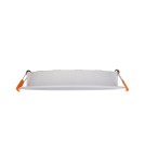 Flush-mounted downlight fixtures - Nowodvorski CL KOS LED 24W Commercial Lighting Spot lights LED flush mount Max wattage 24W LED IP44 White 8774 - product 3