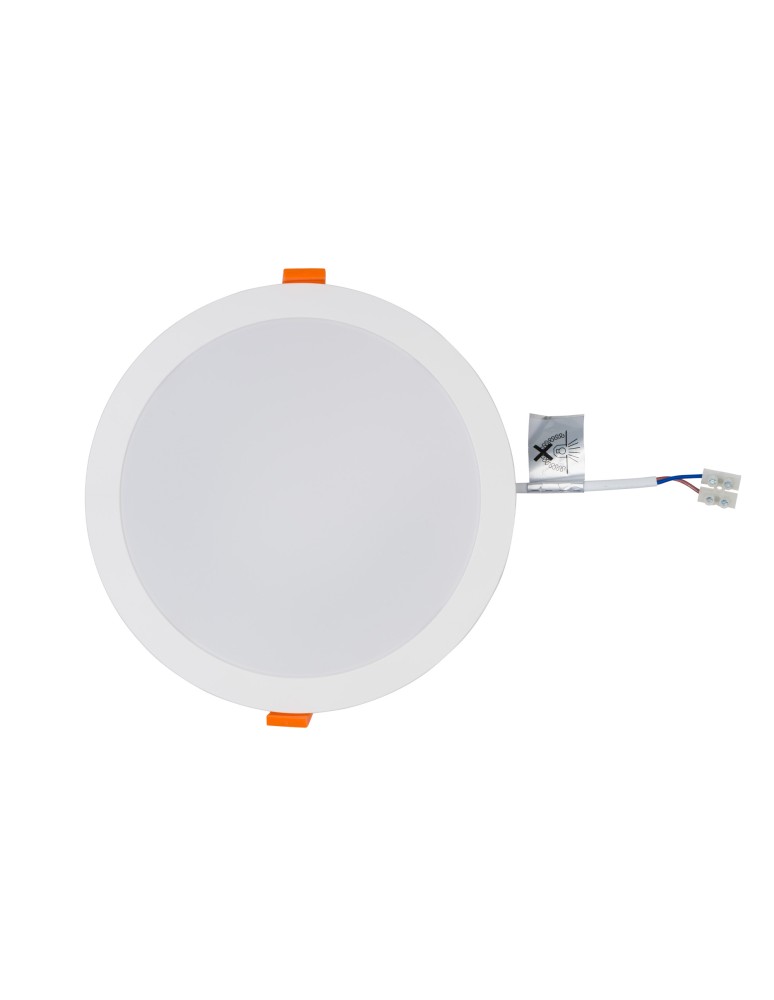 Flush-mounted downlight fixtures - Nowodvorski CL KOS LED 24W Commercial Lighting Spot lights LED flush mount Max wattage 24W LED IP44 White 8774 - product kolory-swiatla.pl 4