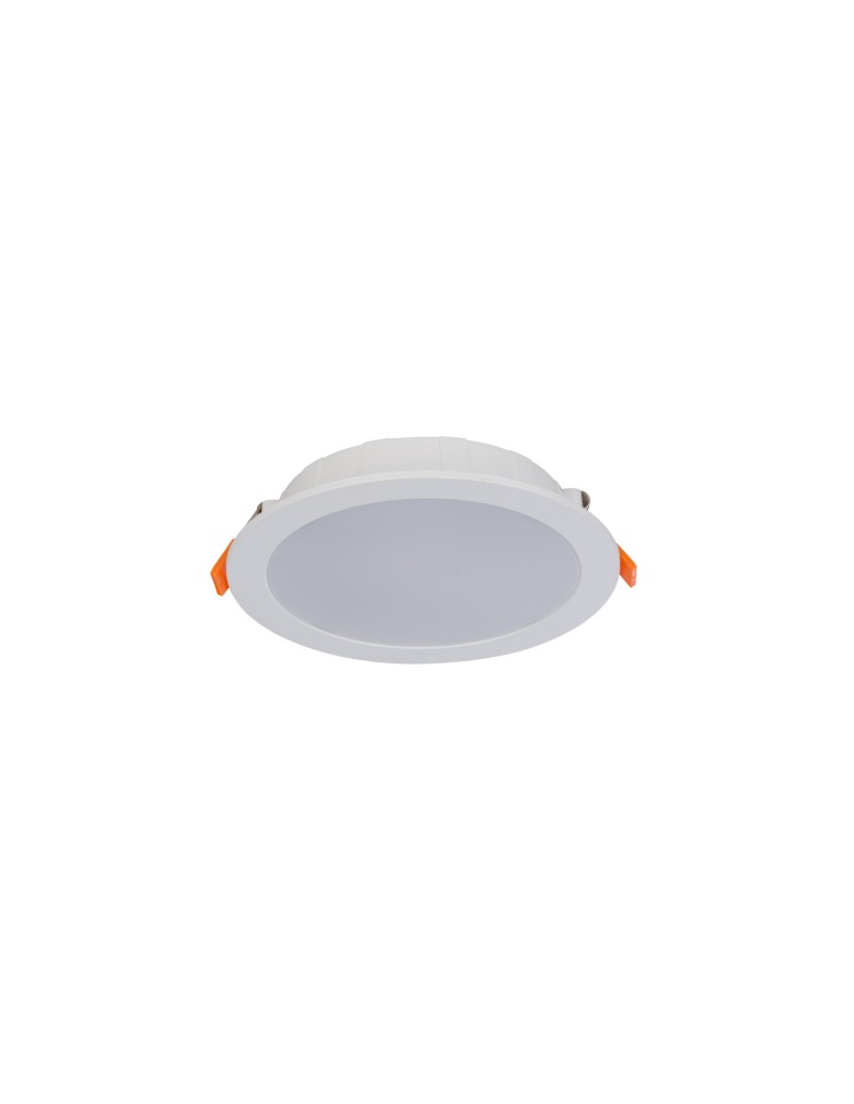 Flush-mounted downlight fixtures - Nowodvorski CL KOS LED 16W Commercial Lighting Spot lights LED flush mount Max wattage 16W LED IP44 White 8776 - product kolory-swiatla.pl 1
