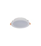 Flush-mounted downlight fixtures - Nowodvorski CL KOS LED 16W Commercial Lighting Spot lights LED flush mount Max wattage 16W LED IP44 White 8777 - product 1