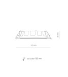 Flush-mounted downlight fixtures - Nowodvorski CL KOS LED 16W Commercial Lighting Spot lights LED flush mount Max wattage 16W LED IP44 White 8777 - product 5