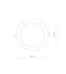 Flush-mounted downlight fixtures - Nowodvorski CL KOS LED 16W Commercial Lighting Spot lights LED flush mount Max wattage 16W LED IP44 White 8777 - product 6