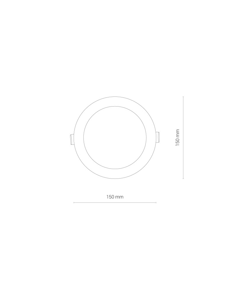 Flush-mounted downlight fixtures - Nowodvorski CL KOS LED 10W Commercial Lighting Spot LED lamp Flush Mounted Max wattage 10W LED IP44 White 8778 - product kolory-swiatla.pl 6