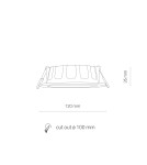 Flush-mounted downlight fixtures - Nowodvorski CL KOS LED 8W Commercial Lighting Spot LED lamp Flush mount Max wattage 8W LED IP44 White 8781 - product 5