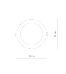Flush-mounted downlight fixtures - Nowodvorski CL KOS LED 8W Commercial Lighting Spot LED lamp Flush mount Max wattage 8W LED IP44 White 8782 - product 6