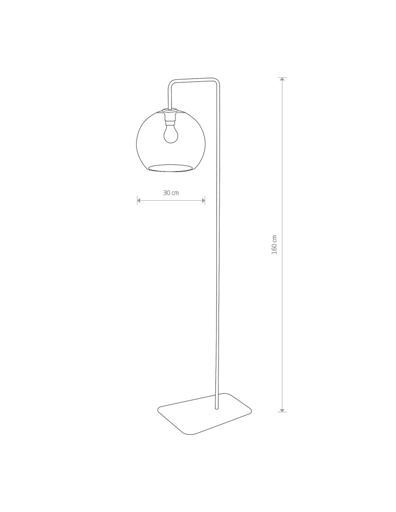 Floor lamps - Nowodvorski MONACO Floor Max power 1x60W E27 Black 8794 - product kolory-swiatla.pl 2