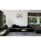 Icicle pendant lamps - Nowodvorski LASER 490 Suspended Ceiling Max power 1x10W only LED G9 Black 8797 - product 3