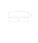Ceiling lamps with lampshade - Nowodvorski TURDA Ceiling Plafond Max power 7x25W only LED E27 Gold 8802 - product 2