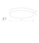 Plafonds with motion sensor - Nowodvorski KASAI SENSOR Ceiling Plafond Max power 2x40W E27 White 8827 - product 2