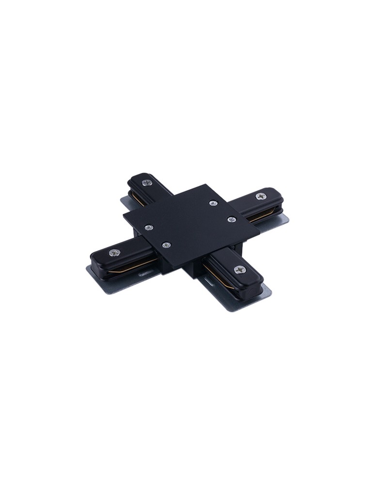 Accessories for 1 phase busbars - Nowodvorski PROFILE RECESSED X CONNECTOR Customizable System PROFILE Flush Accessories Black 8837 - product kolory-swiatla.pl 1