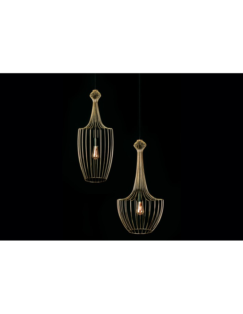 Retro pendant lamps - Nowodvorski LUKSOR L Suspended Ceiling Max power 1x60W E27 Brass 8850 - product kolory-swiatla.pl 3
