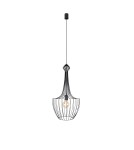 Retro pendant lamps - Nowodvorski LUKSOR S Ceiling Pendant Max power 1x60W E27 Black 8851 - product 1