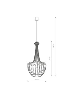 Nowodvorski LUKSOR S Wisząca 1xE27 Czarny 8851 - produkt 2