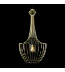 Retro pendant lamps - Nowodvorski LUKSOR S Ceiling Pendant Max power 1x60W E27 Brass 8853 - product 2