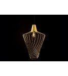 Brass-colored pendant lamps - Nowodvorski WAVE L Suspended Ceiling Max power 1x60W E27 Brass 8857 - product 3