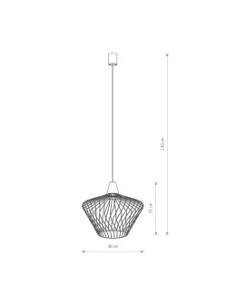 Nowodvorski WAVE S Wisząca 1xE27 Czarny 8858 - produkt 2