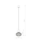 Pendant lamps - Nowodvorski PICO Pendant Ceiling Max power 1x35W GU10 Black 8862 - product 2