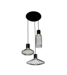 Pendant lamps - Nowodvorski PICO Pendant Ceiling Max power 3x35W GU10 Black 8863 - product 1