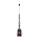 Pendant lamps - Nowodvorski ABI L Suspended Ceiling Max power 1x40W E27 Black 8864 - product 1
