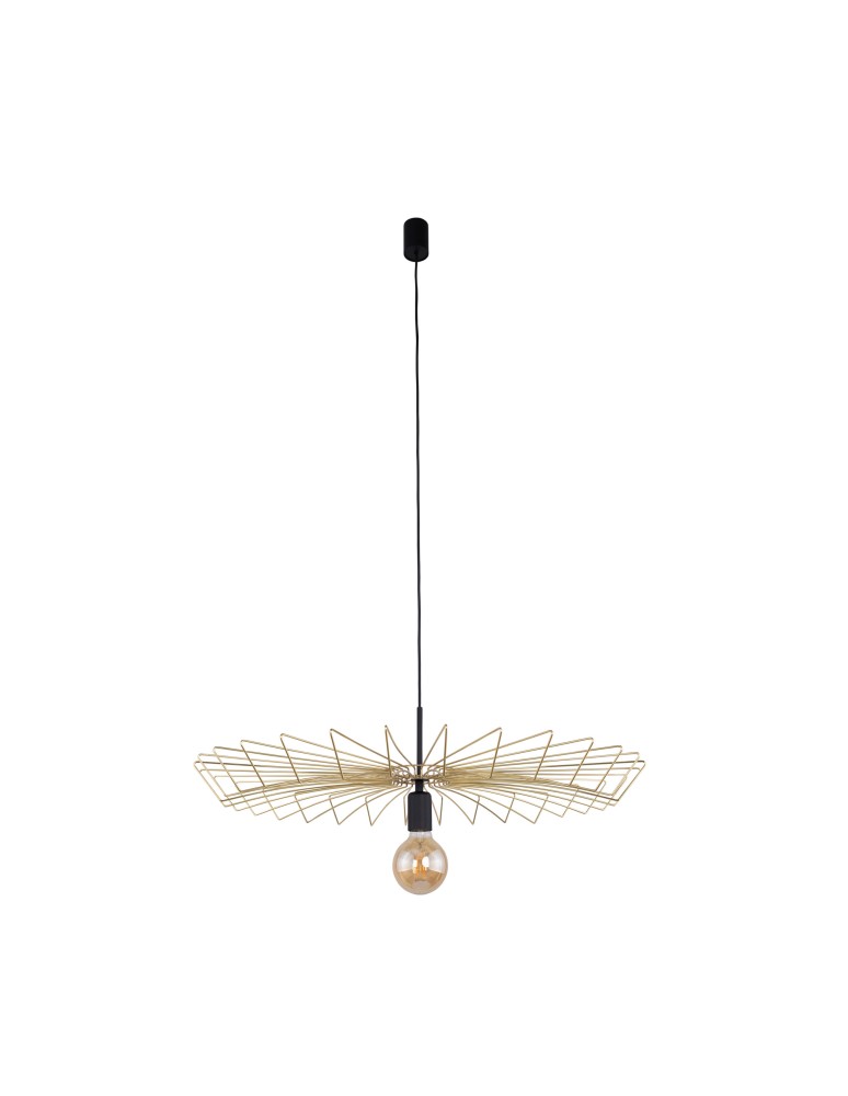 Brass-colored pendant lamps - Nowodvorski UMBRELLA Suspended Ceiling Max power 1x60W E27 Brass 8874 - product kolory-swiatla.pl 1