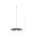 Brass-colored pendant lamps - Nowodvorski UMBRELLA Suspended Ceiling Max power 1x60W E27 Brass 8874 - product 2