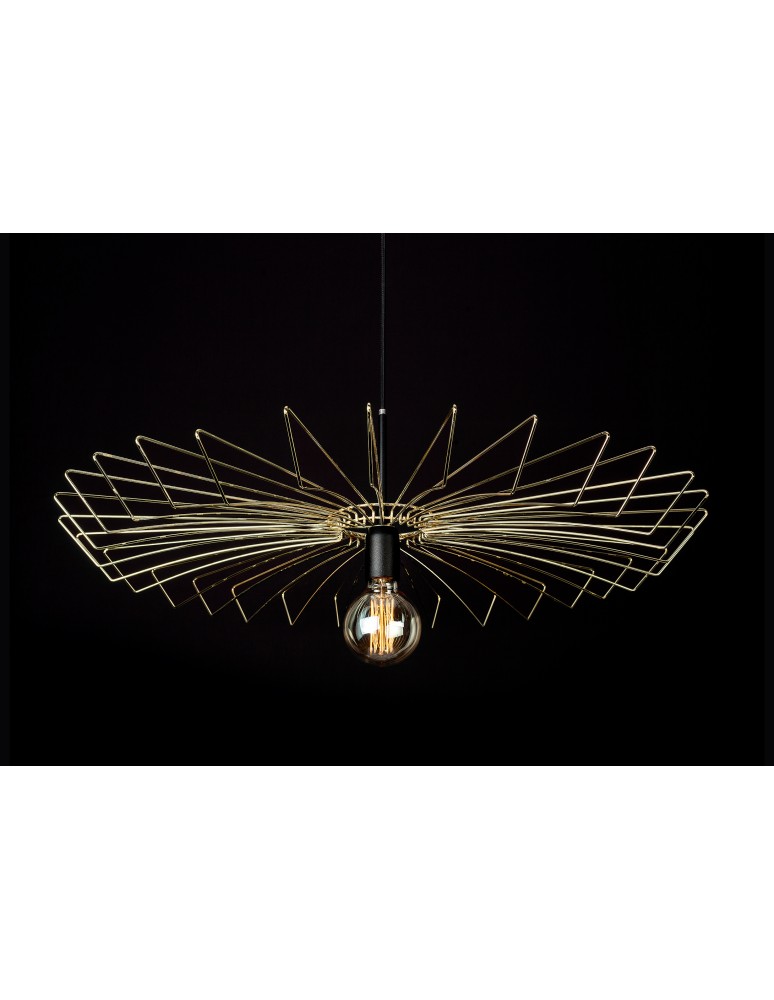 Brass-colored pendant lamps - Nowodvorski UMBRELLA Suspended Ceiling Max power 1x60W E27 Brass 8874 - product kolory-swiatla.pl 3