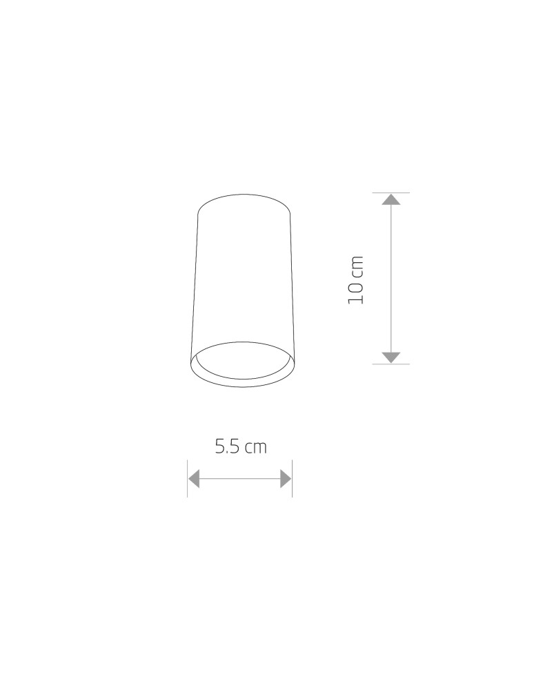 Ceiling luminaires for replaceable light source - Nowodvorski EYE S Spot Surface Max power 1x35W GU10 Brass 8911 - product kolory-swiatla.pl 2