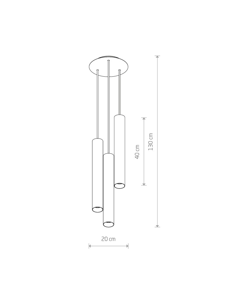 Pendant tube lamps - Nowodvorski EYE L Ceiling Pendant Max power 3x10W only LED GU10 Brass 8915 - product kolory-swiatla.pl 3