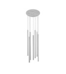 Icicle pendant lamps - Nowodvorski LASER 490 Suspended Ceiling Max power 7x10W only LED G9 White 8918 - product 1