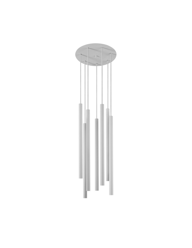 Icicle pendant lamps - Nowodvorski LASER 490 Suspended Ceiling Max power 7x10W only LED G9 White 8918 - product kolory-swiatla.pl 1