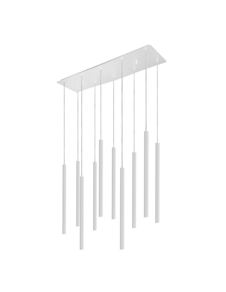 Icicle pendant lamps - Nowodvorski LASER 490 Suspended Ceiling Max power 10x10W only LED G9 White 8922 - product kolory-swiatla.pl 1