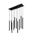 Icicle pendant lamps - Nowodvorski LASER 490 Suspended Ceiling Max power 10x10W only LED G9 Black 8923 - product 1