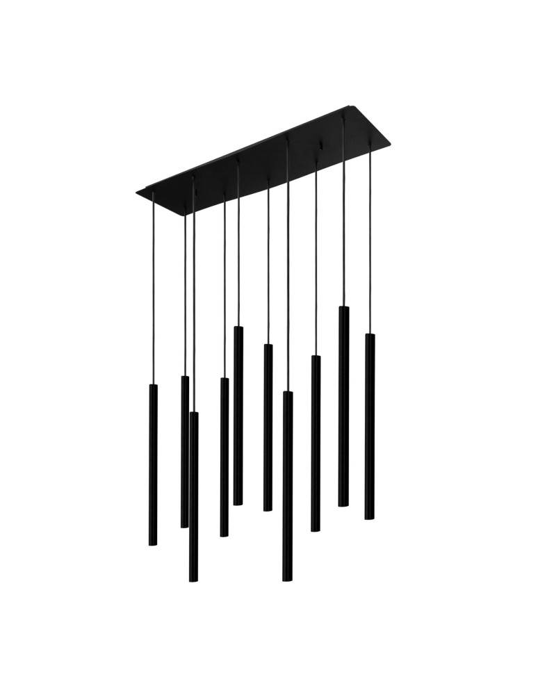 Icicle pendant lamps - Nowodvorski LASER 490 Suspended Ceiling Max power 10x10W only LED G9 Black 8923 - product kolory-swiatla.pl 1
