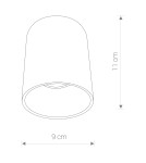 Ceiling luminaires for replaceable light source - Nowodvorski EYE TONE Spot Surface Max wattage 1x10W only LED GU10 Black 8932 - product 2